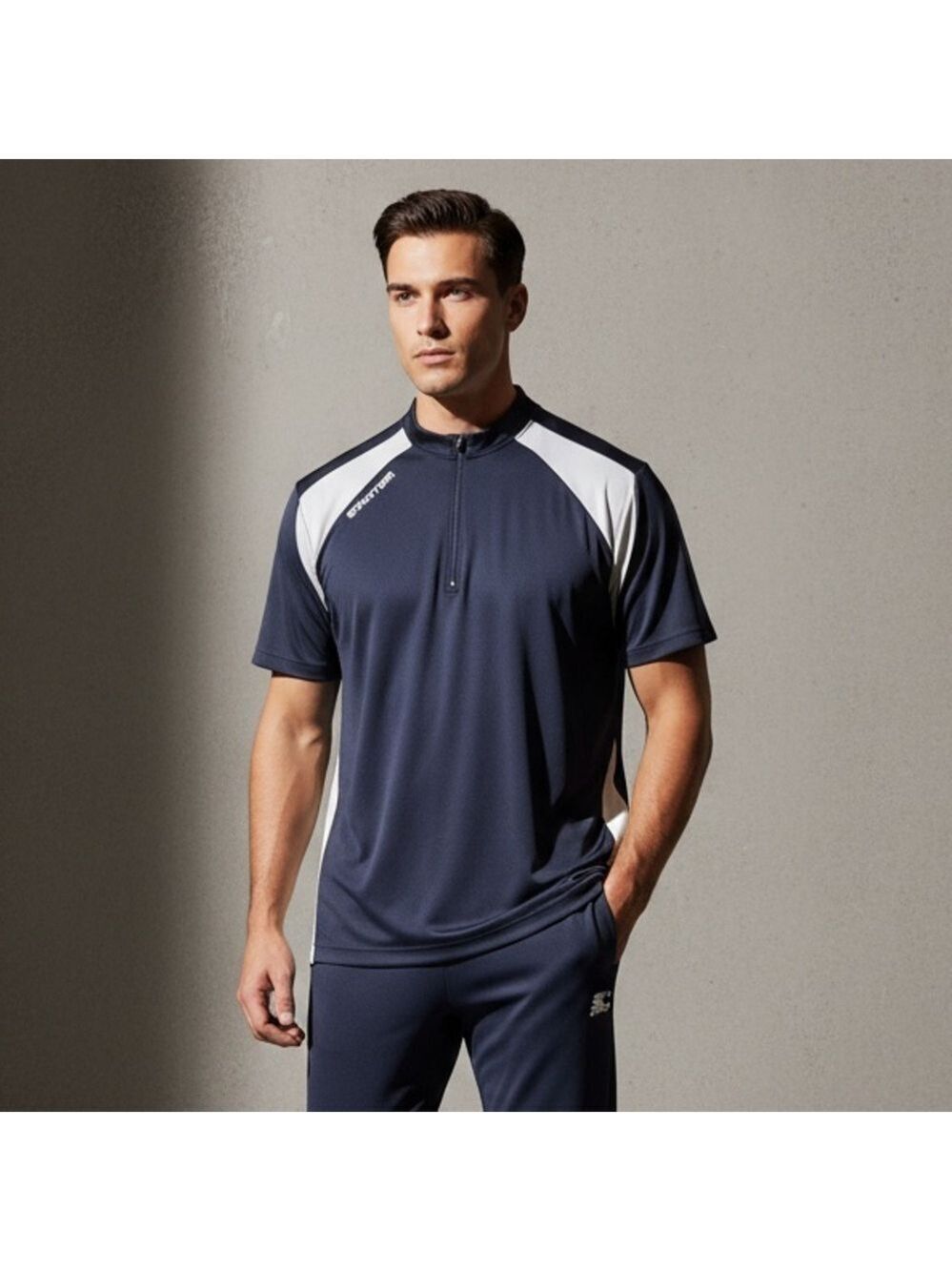 Starter Dri-Star Athletic Quarter-Zip Pullover T-shirts Set - Size L (3 Pack)